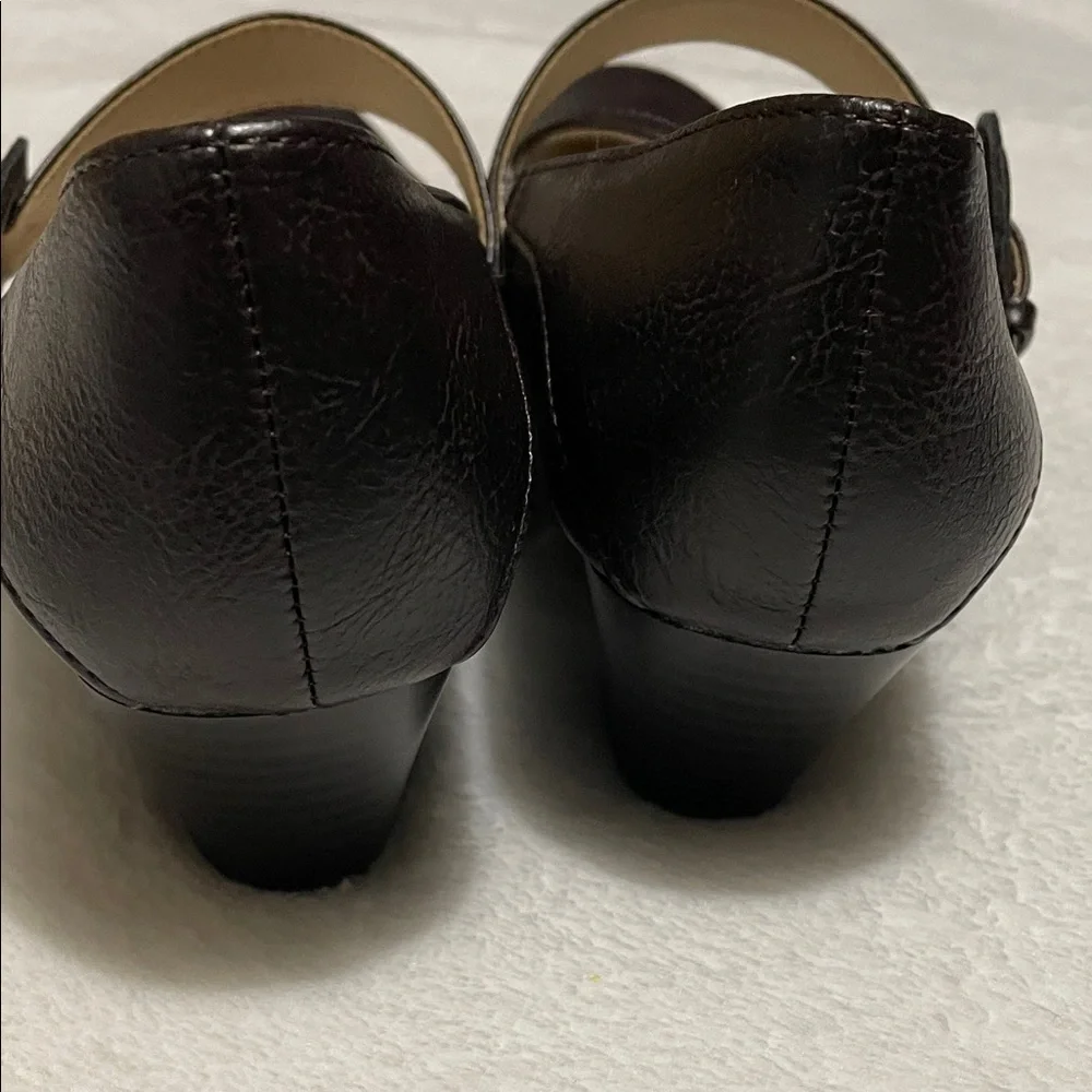 LifeStride Brown Mary Jane Heels Low Heel Pump Sz 5.5M - Picture 4 of 11